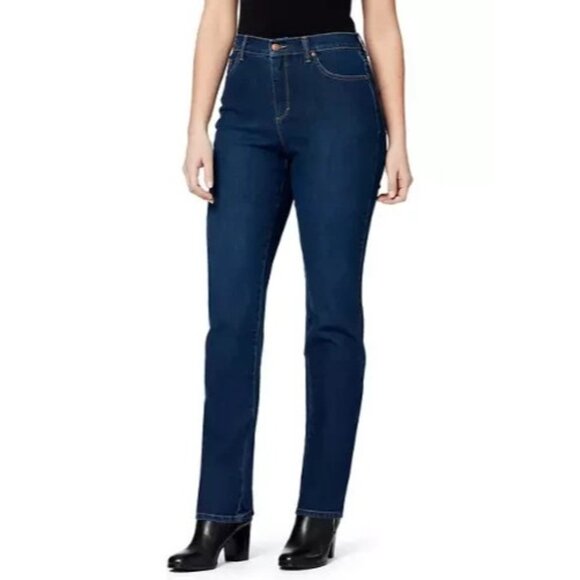 Gloria Vanderbilt Amanda 14 Short Slim Leg Denim Jeans NWT New - Picture 1 of 7